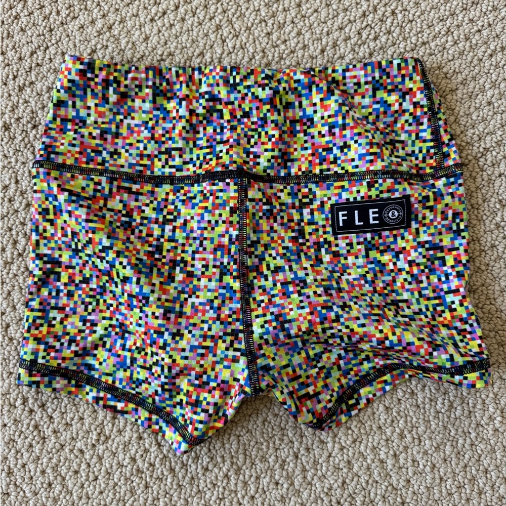 Fleo Multicolor Pixel Shorts